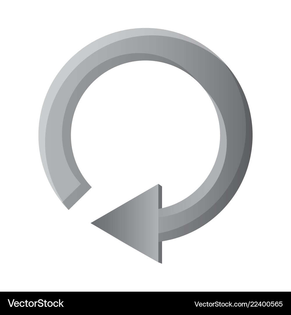 Design of element and arrow sign vector image