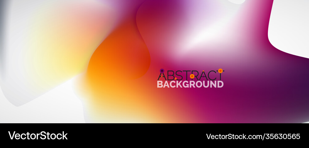 Fluid color gradient abstract background trendy Vector Image