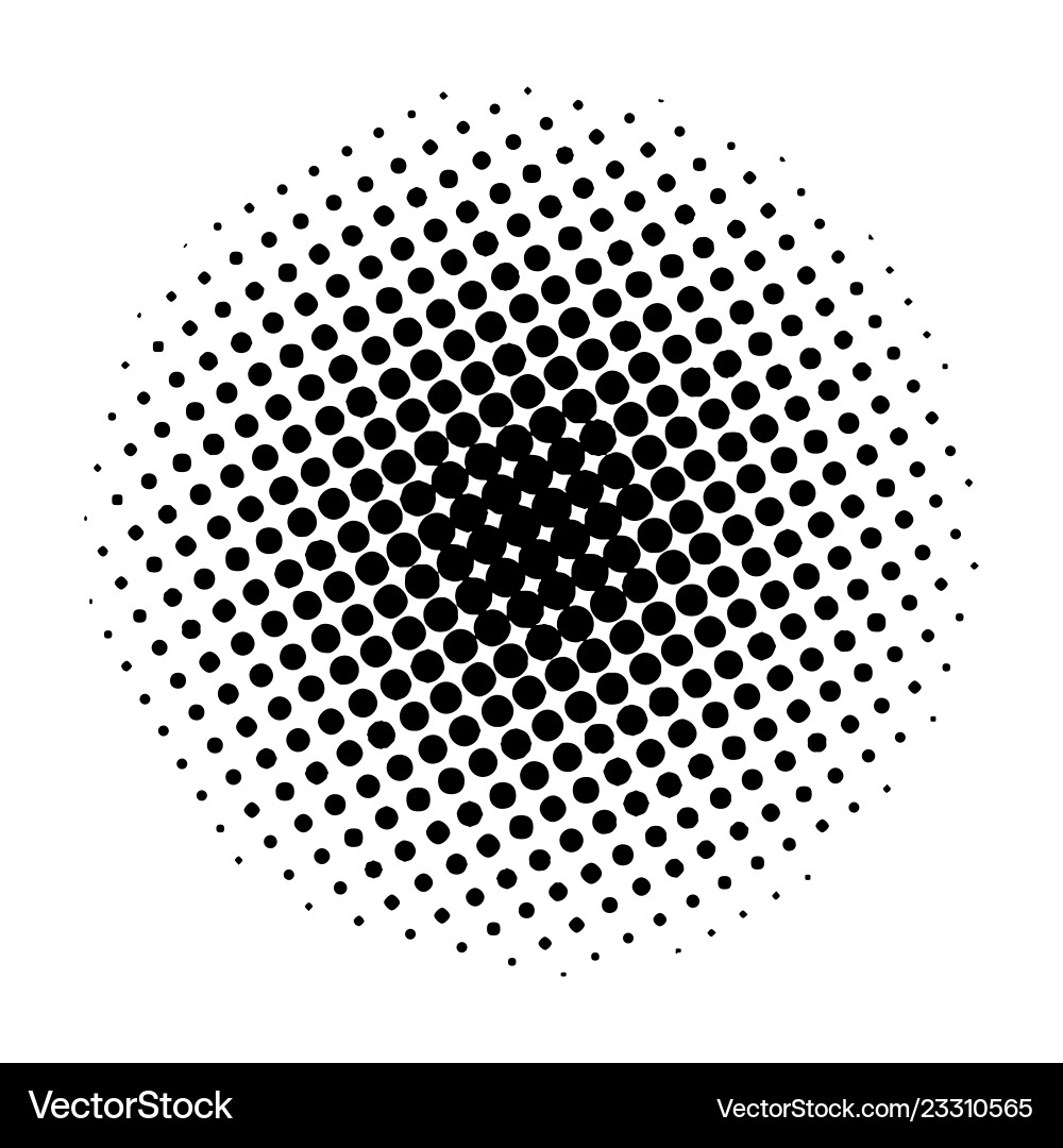 Halftone Circle Pattern vector image