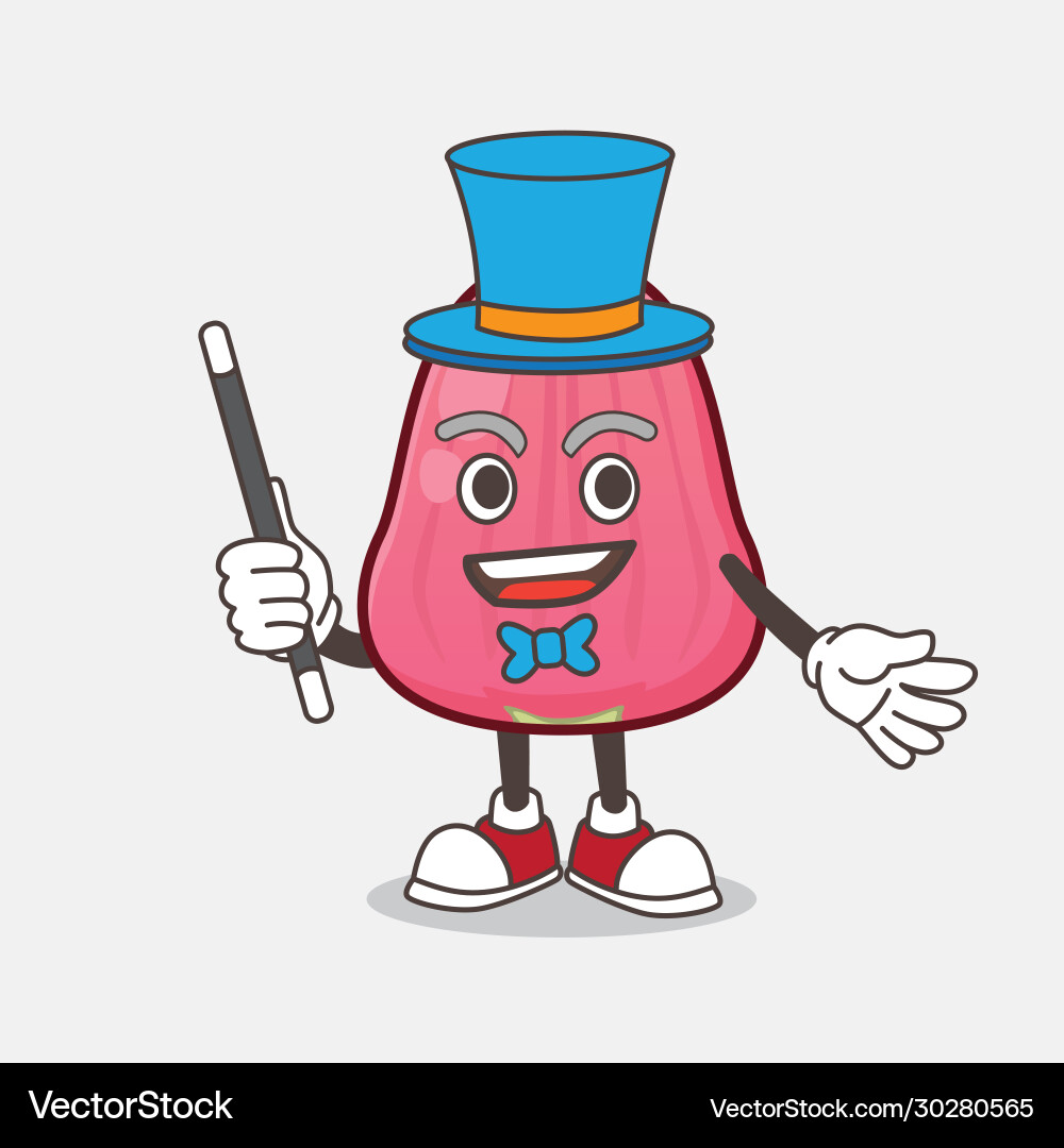 Java apple cartoon mascot character performance Vector Image