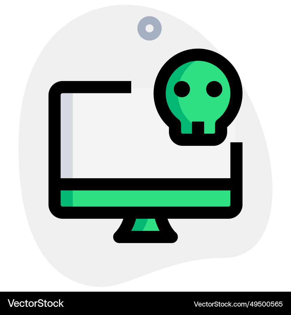 Laptop not functioning due to hardware issue vector image