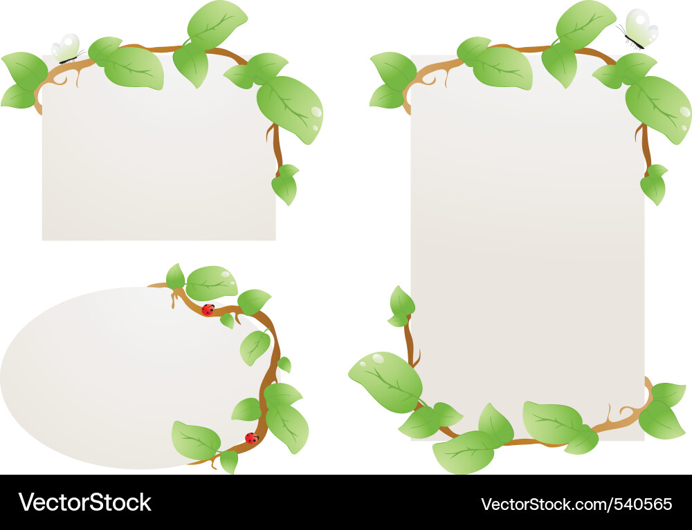 Nature document Vector Image