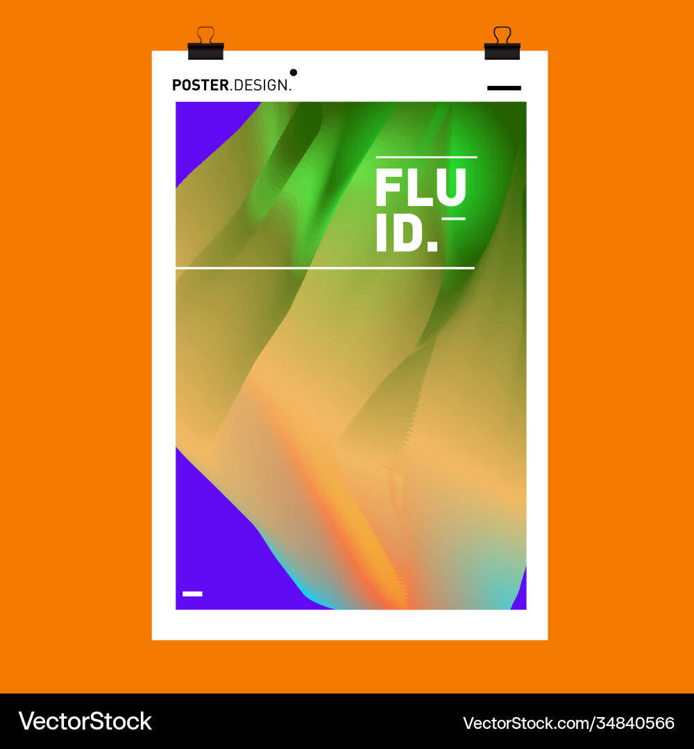 Colorful abstract fluid gradient pattern Colorful abstract fluid gradient pattern Vector Image