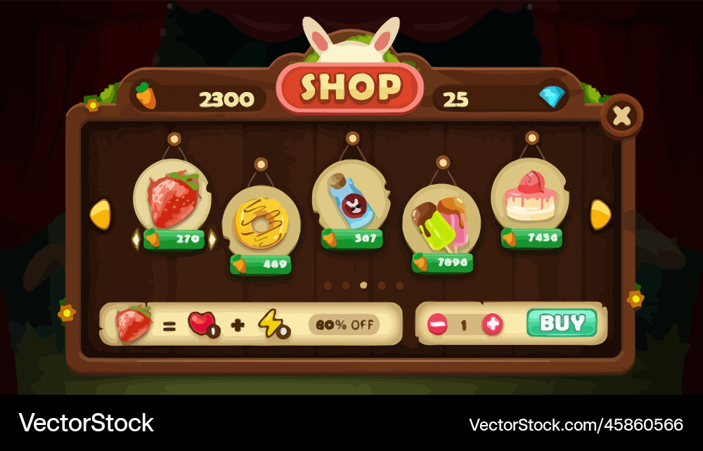 Complete set of level button game ui pop-up icon Vector Image
