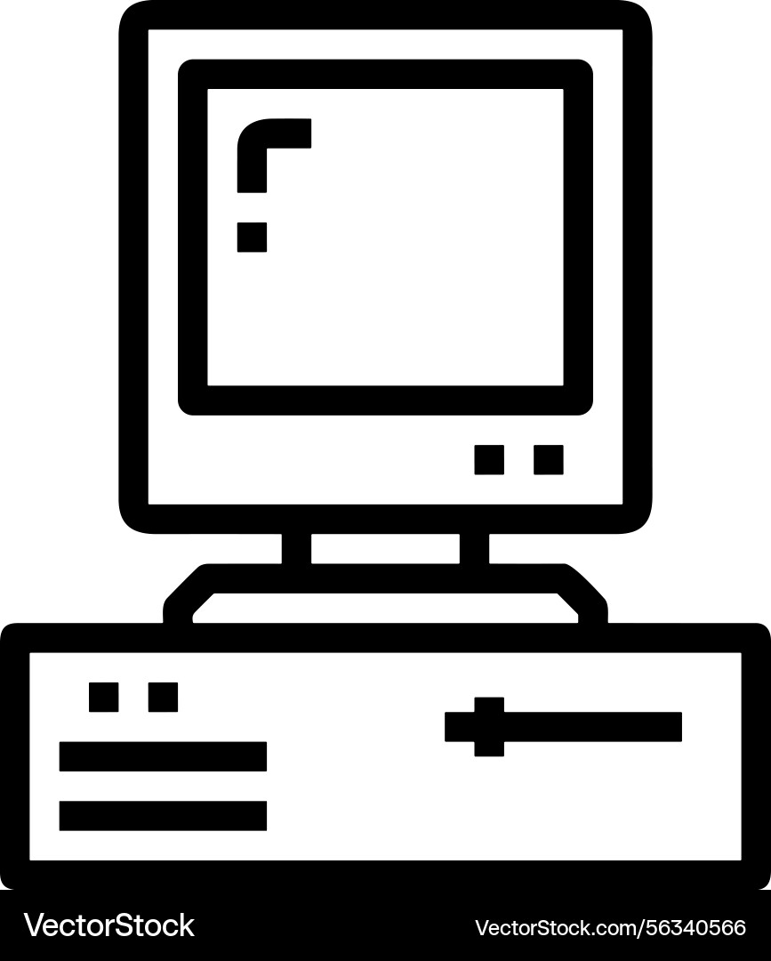Computer icon symbol image Vector Image