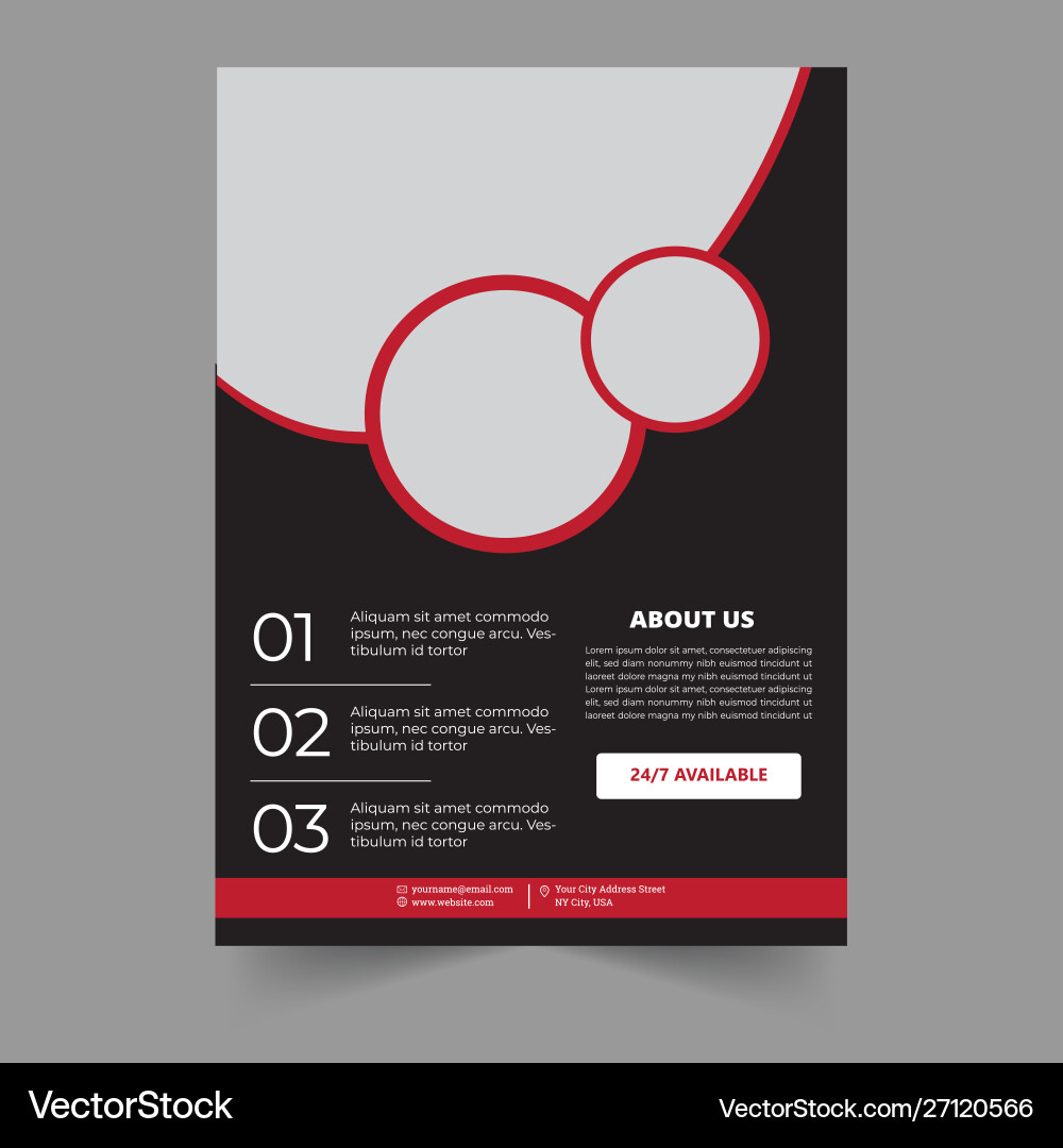 Corporate business brochure flyer template Vector Image