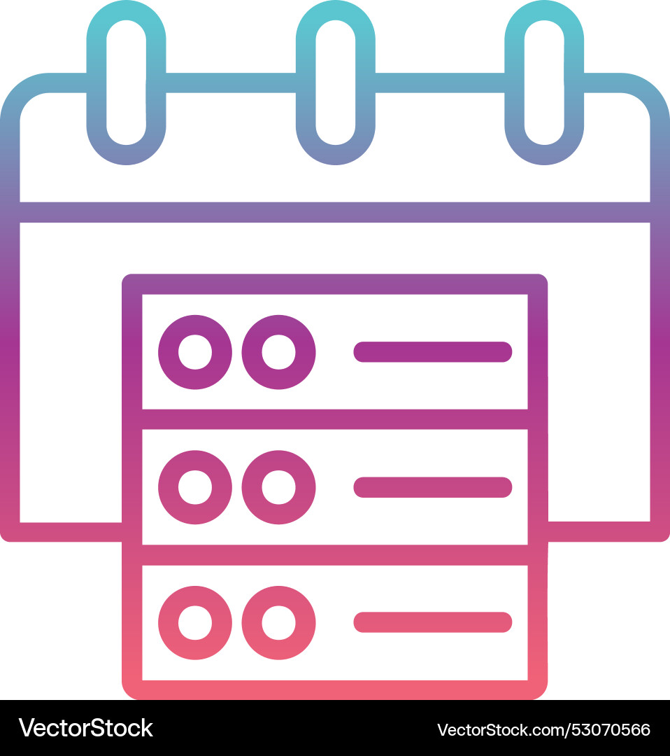 Database line gradient design Vector Image