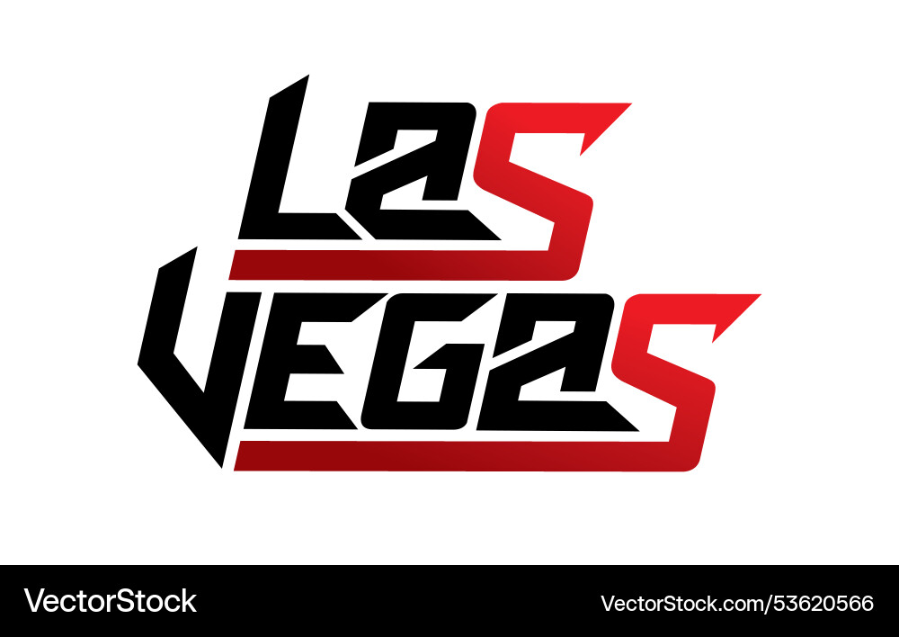 Las vegas typography design vector image