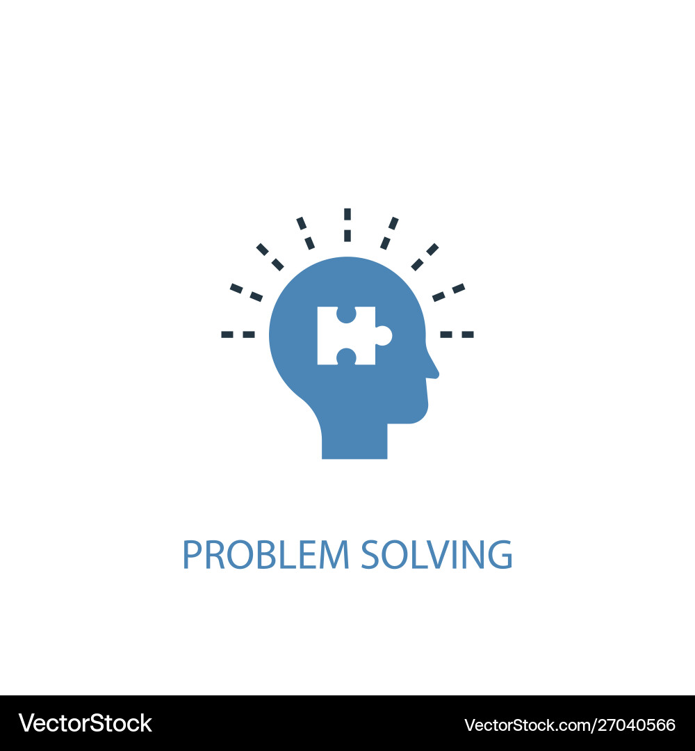 Problem Solving Concept - Brain Icon vector image