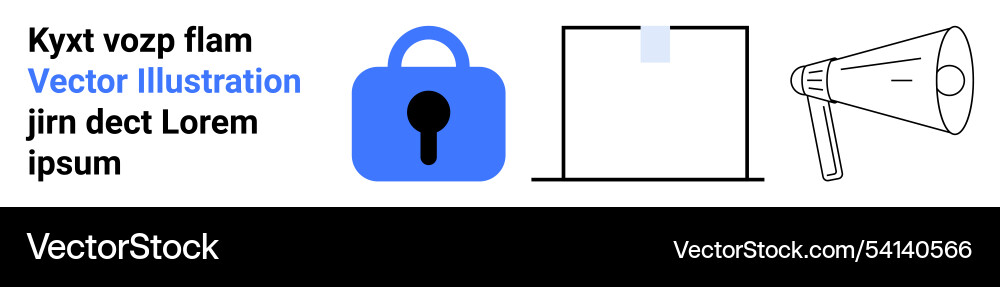 Secure communication by a lock Secure communication by a lock Vector Image