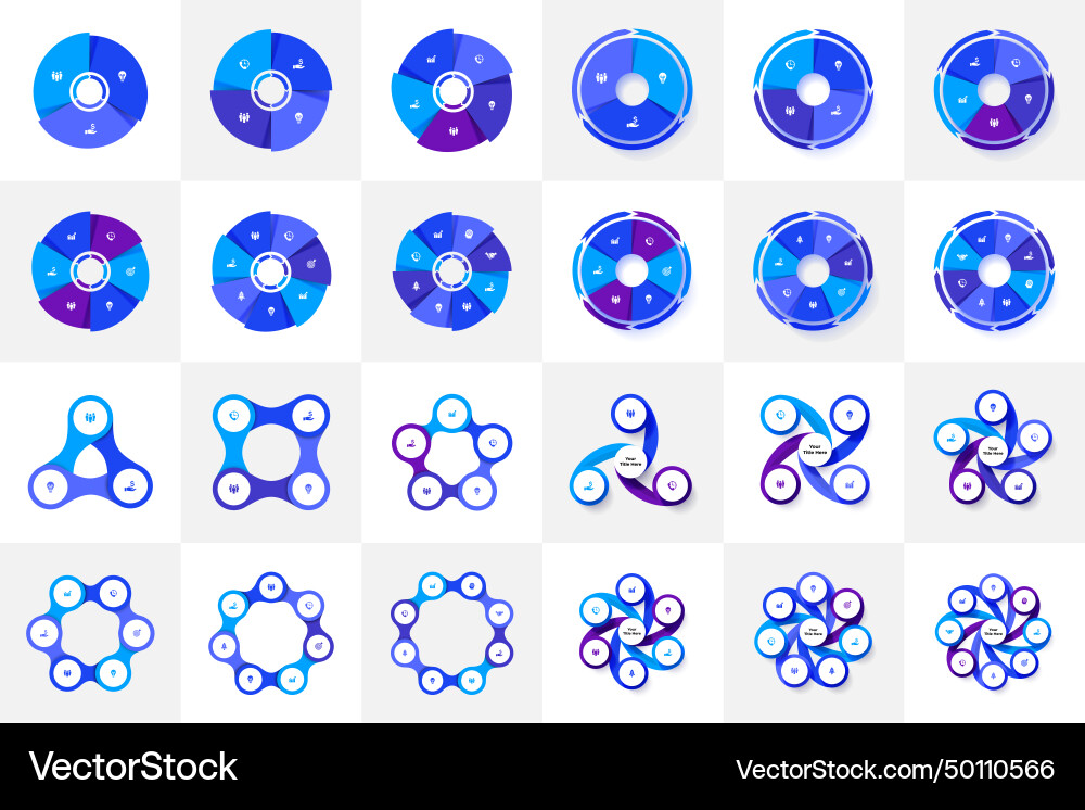 Set of abstract elements for infographic template Set of abstract elements for infographic template vector image