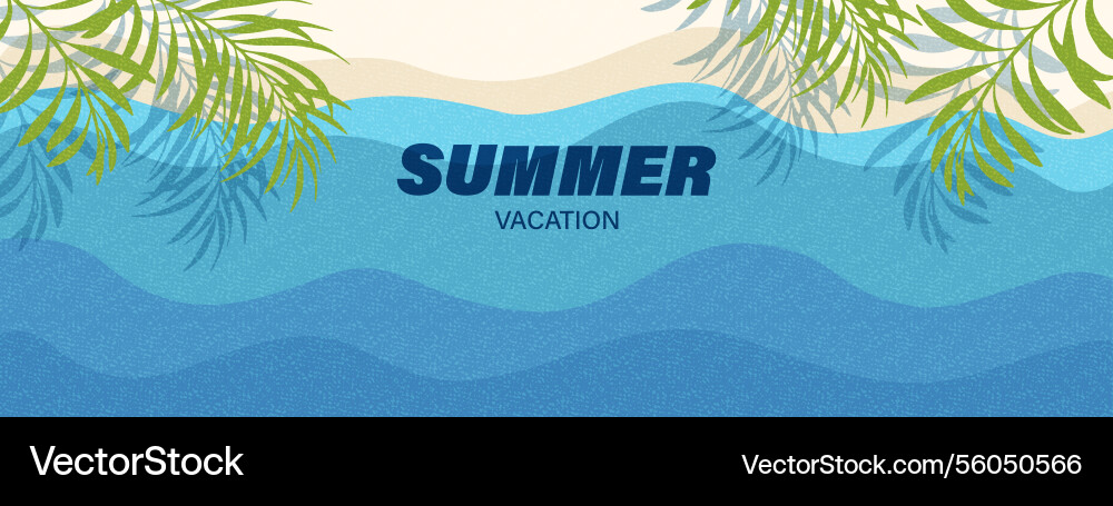 Summer card banner cover Summer card banner cover vector image
