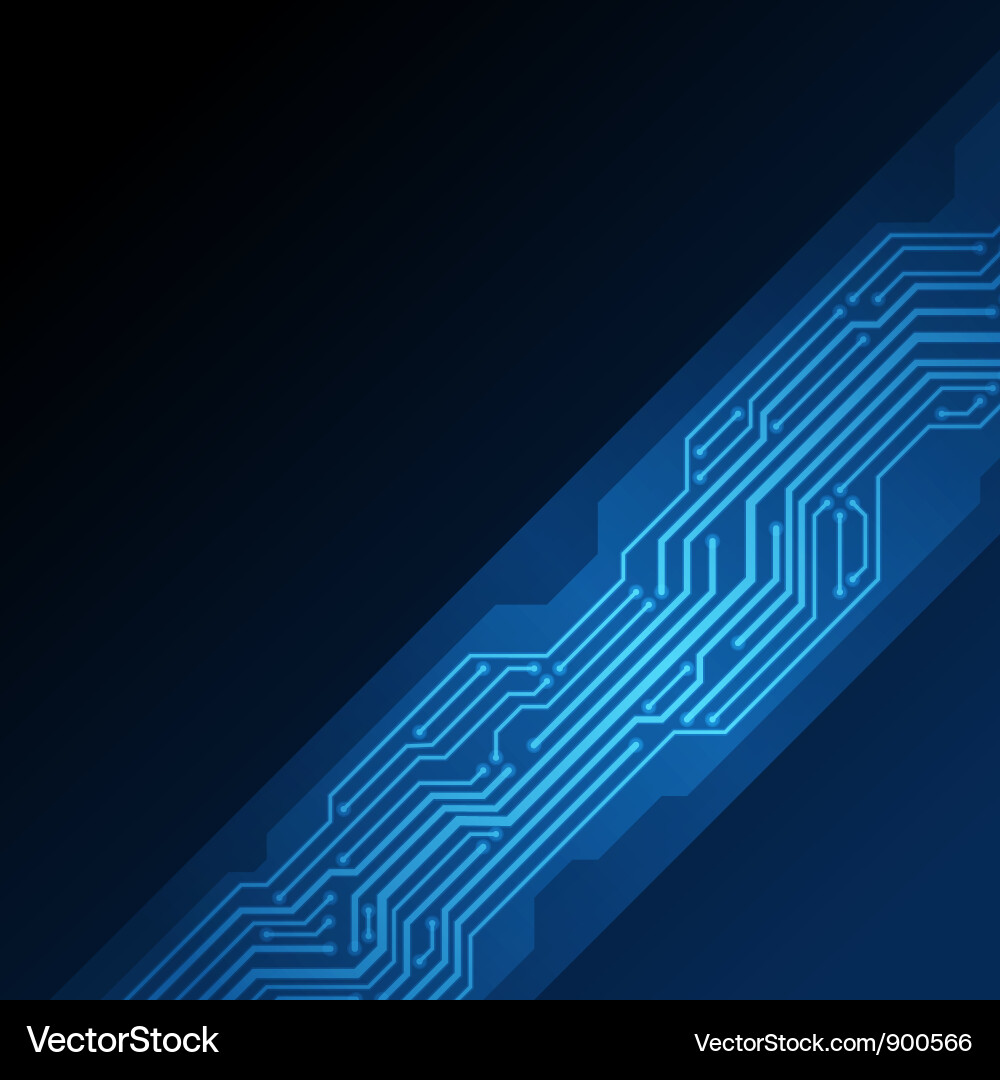 Techno Circuit Background Vector Image