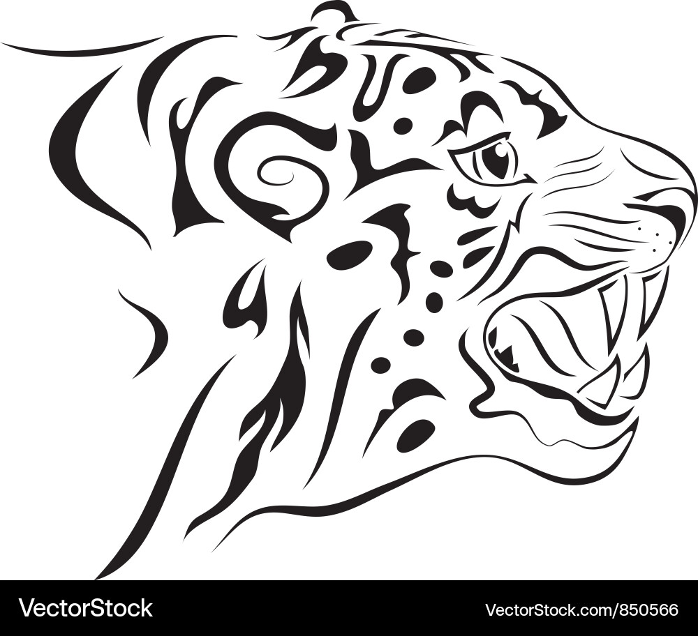Tiger tattoo Vector Image