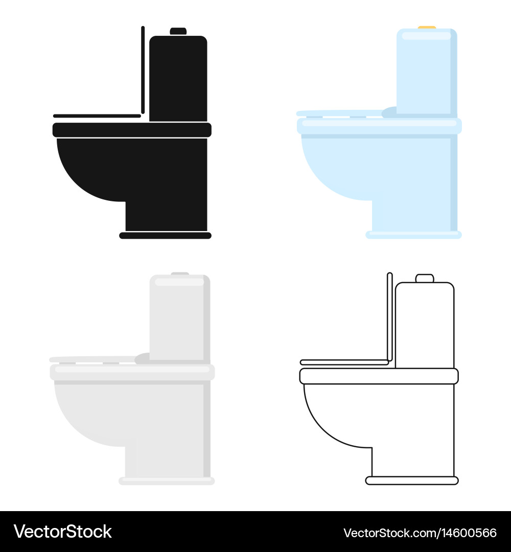 Wc toilet icon of for web Vector Image