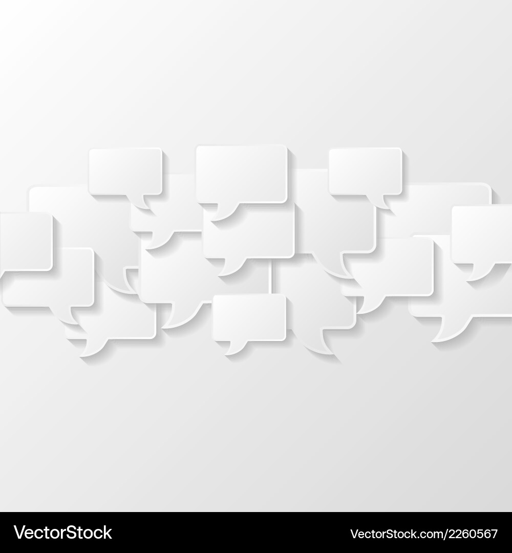 Abstract background with speech bubbles Vector Image