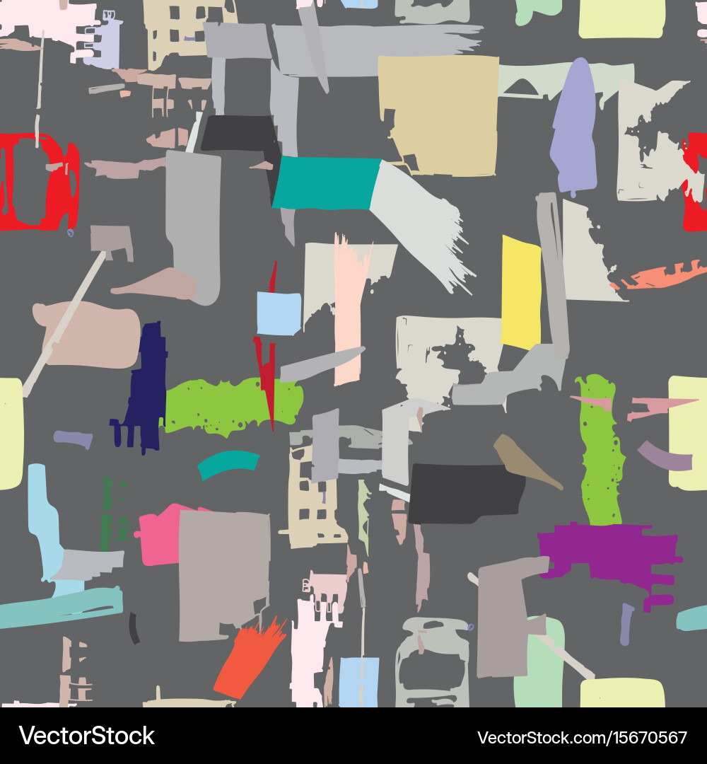 Artisan seamless pattern with abstract shapes Artisan seamless pattern with abstract shapes Vector Image