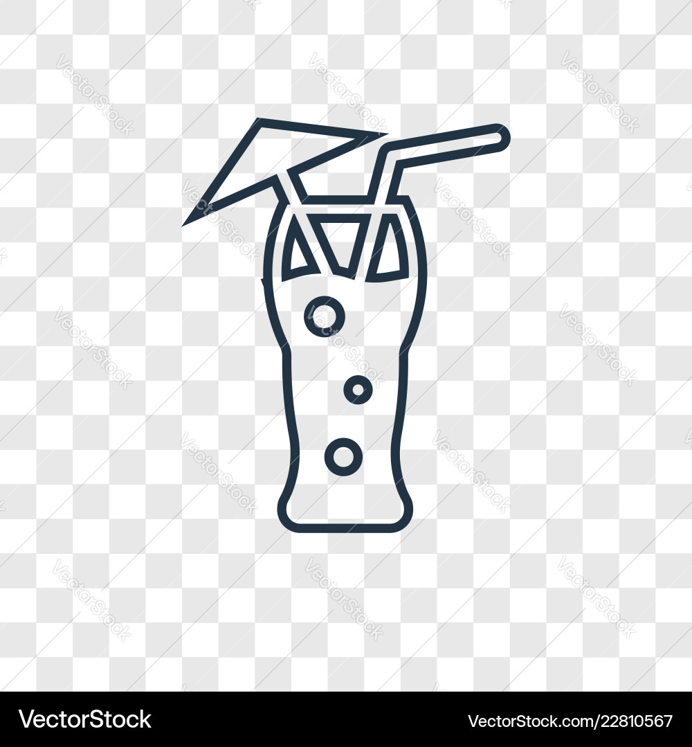 Bloody mary concept linear icon isolated Vector Image
