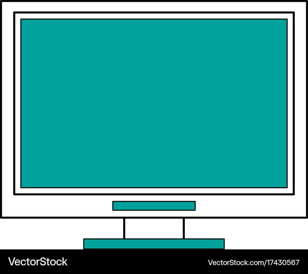 Computer monitor icon image vector image