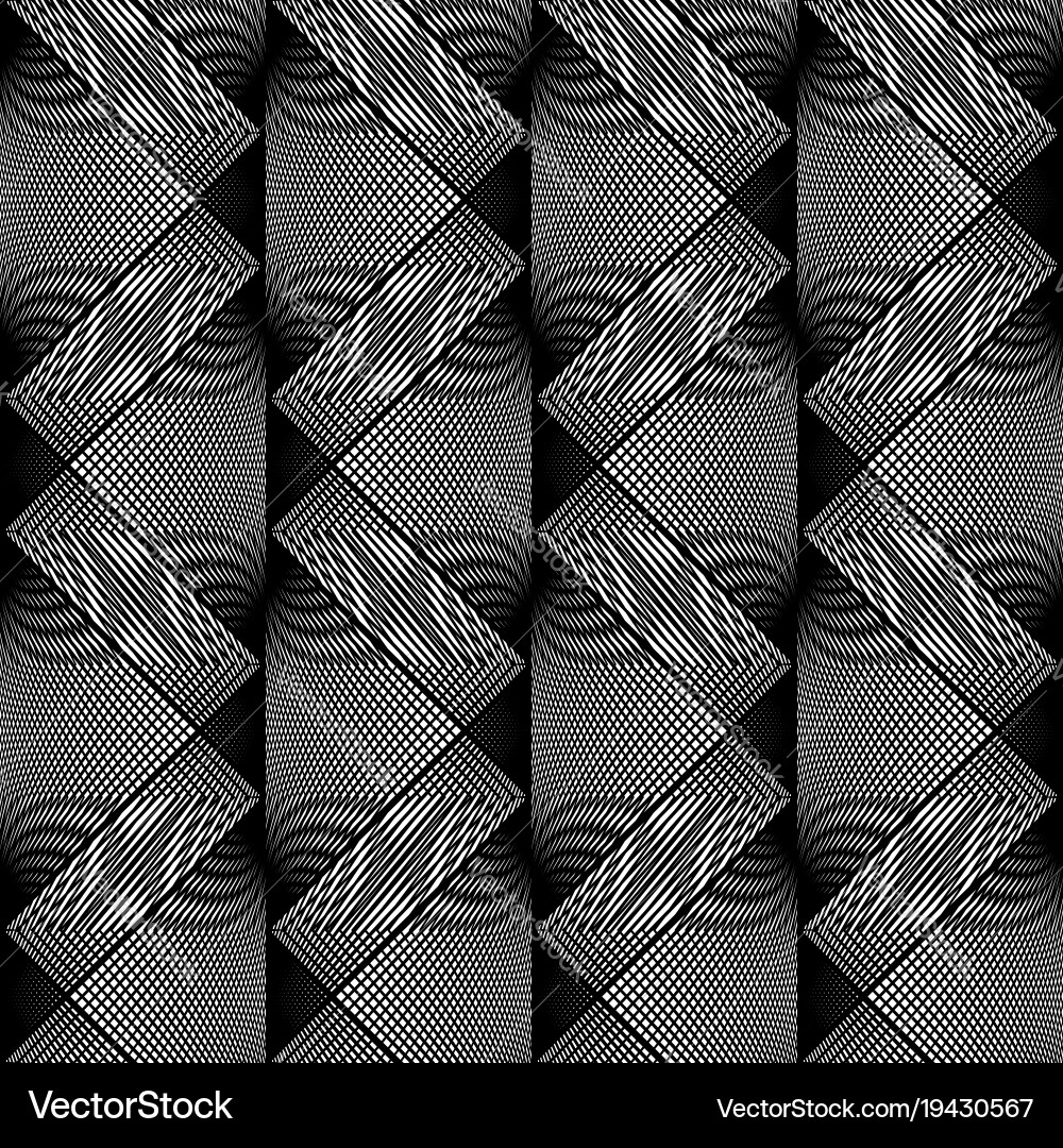 Design seamless monochrome grid pattern Vector Image
