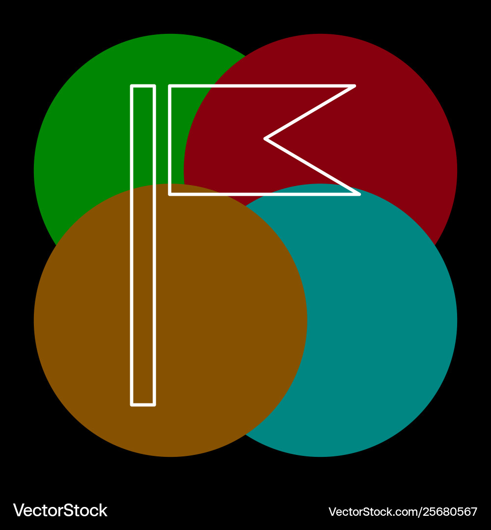 Flag pointer Vector Image