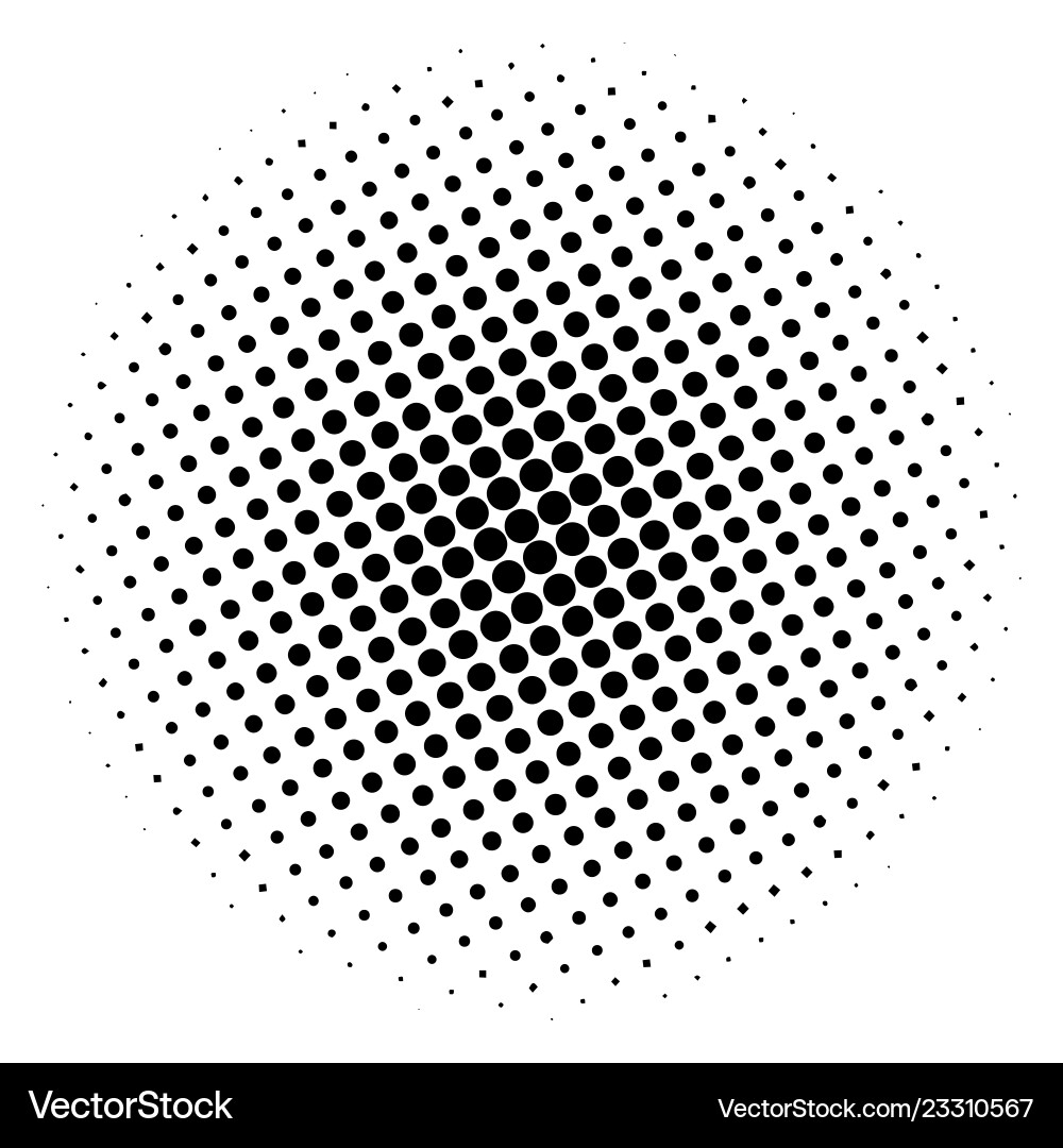 Halftone Circle Pattern vector image