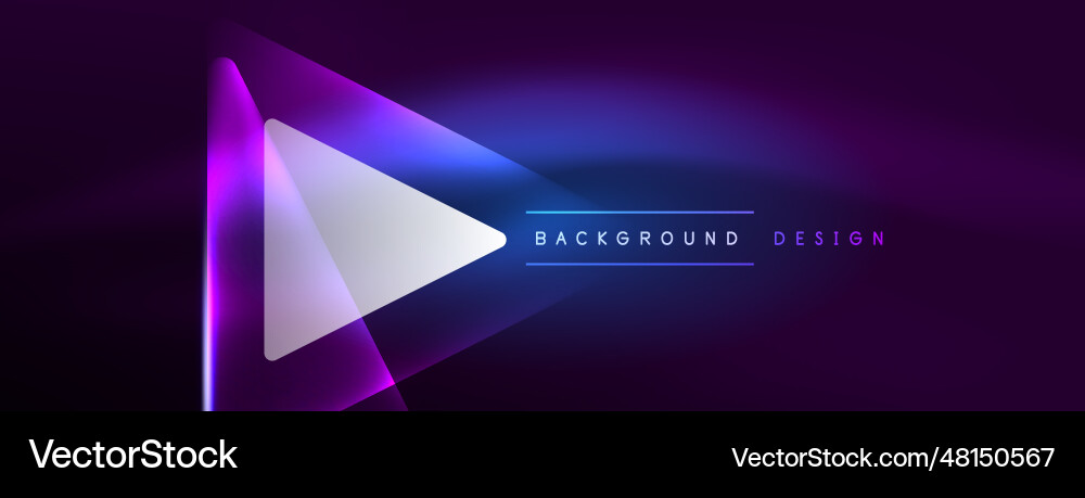 Neon lights hacking geometric background virtual Vector Image
