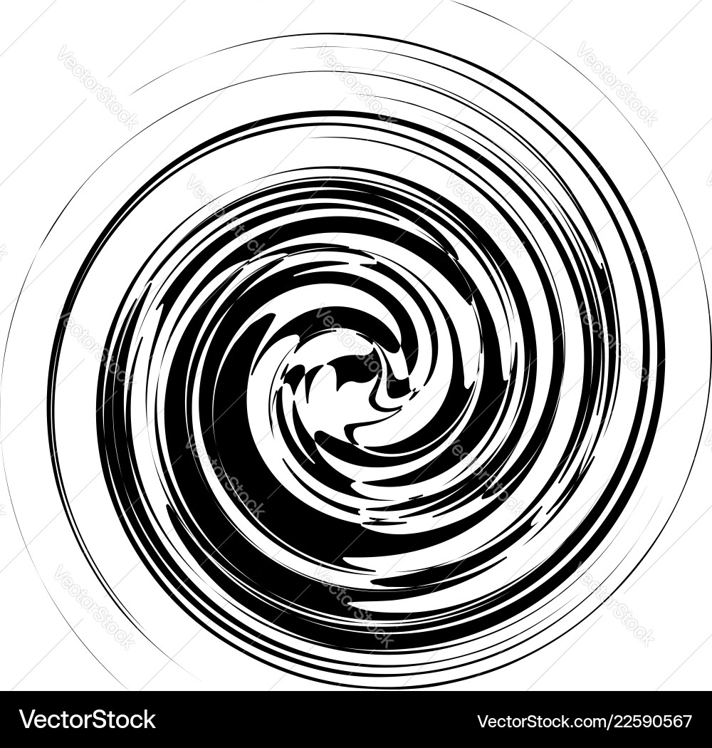 Spiral twirl abstract element with radial style Spiral twirl abstract element with radial style vector image