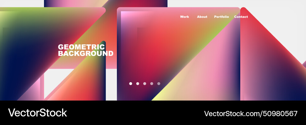 Triangle minimal web site page background design Vector Image