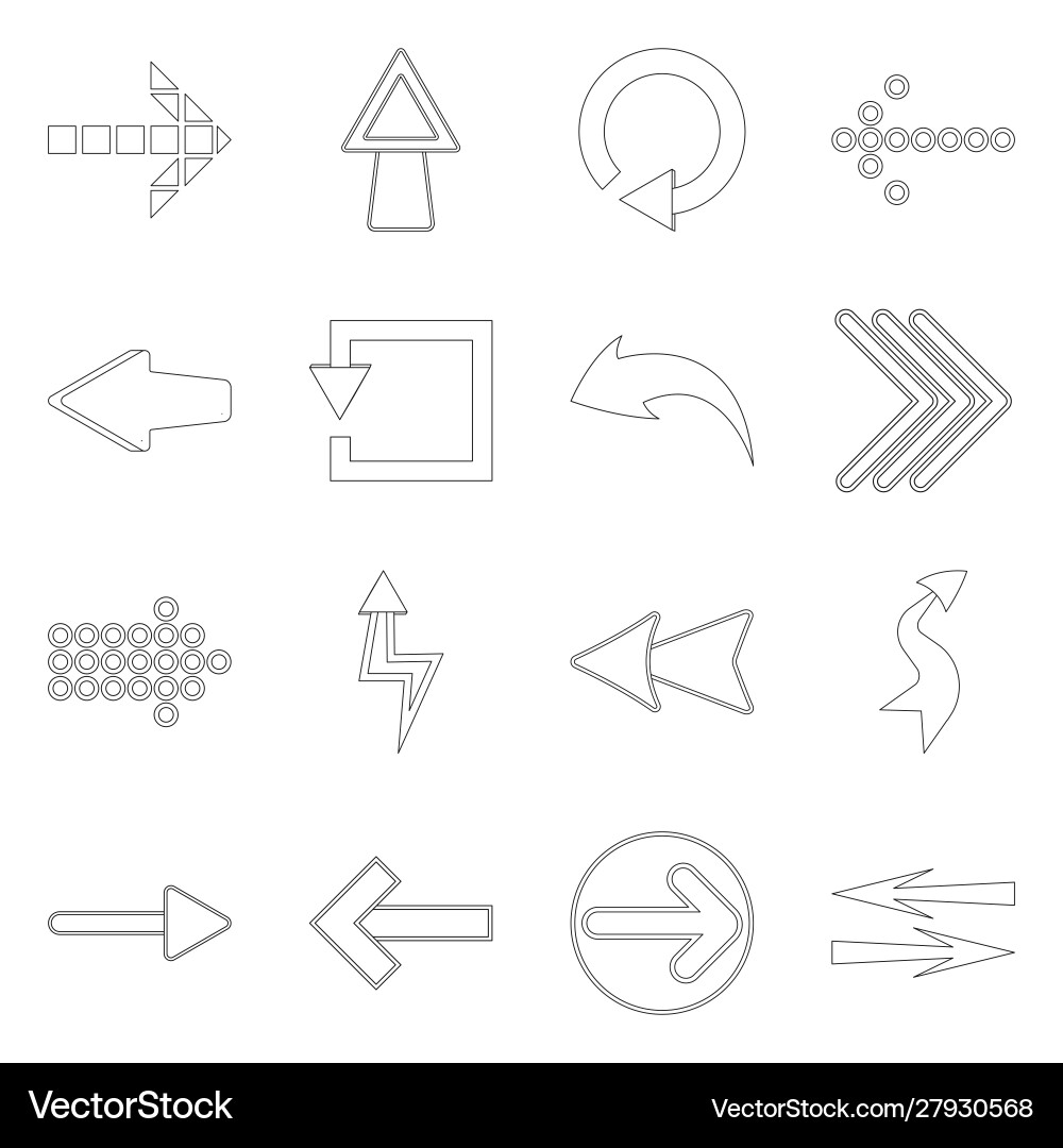Design element and arrow sign set Design element and arrow sign set vector image