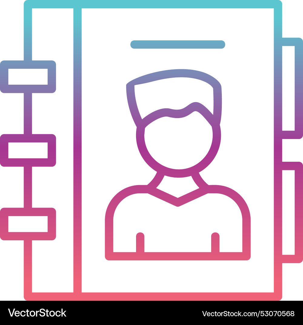 Directory line gradient design Vector Image