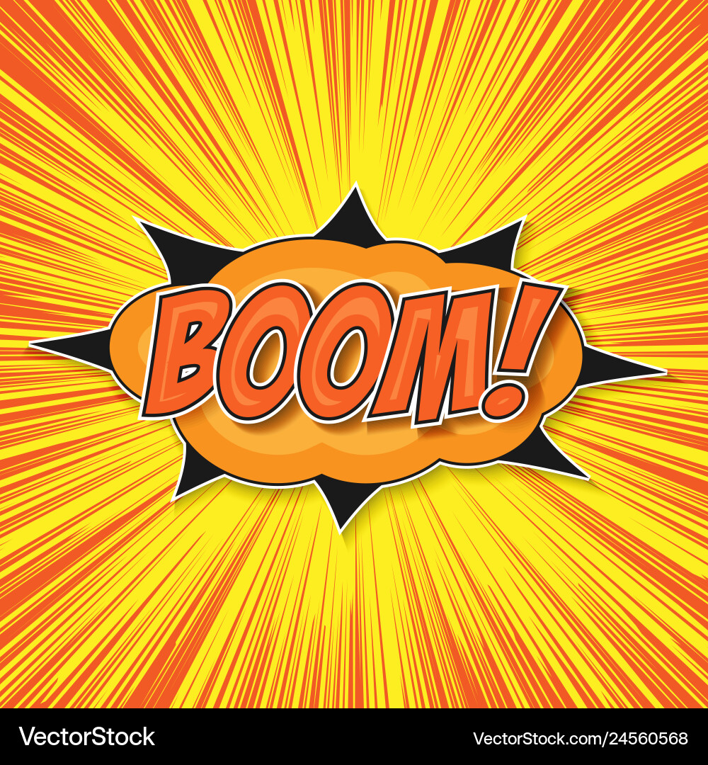 Exploding Burst Pop Art vector image