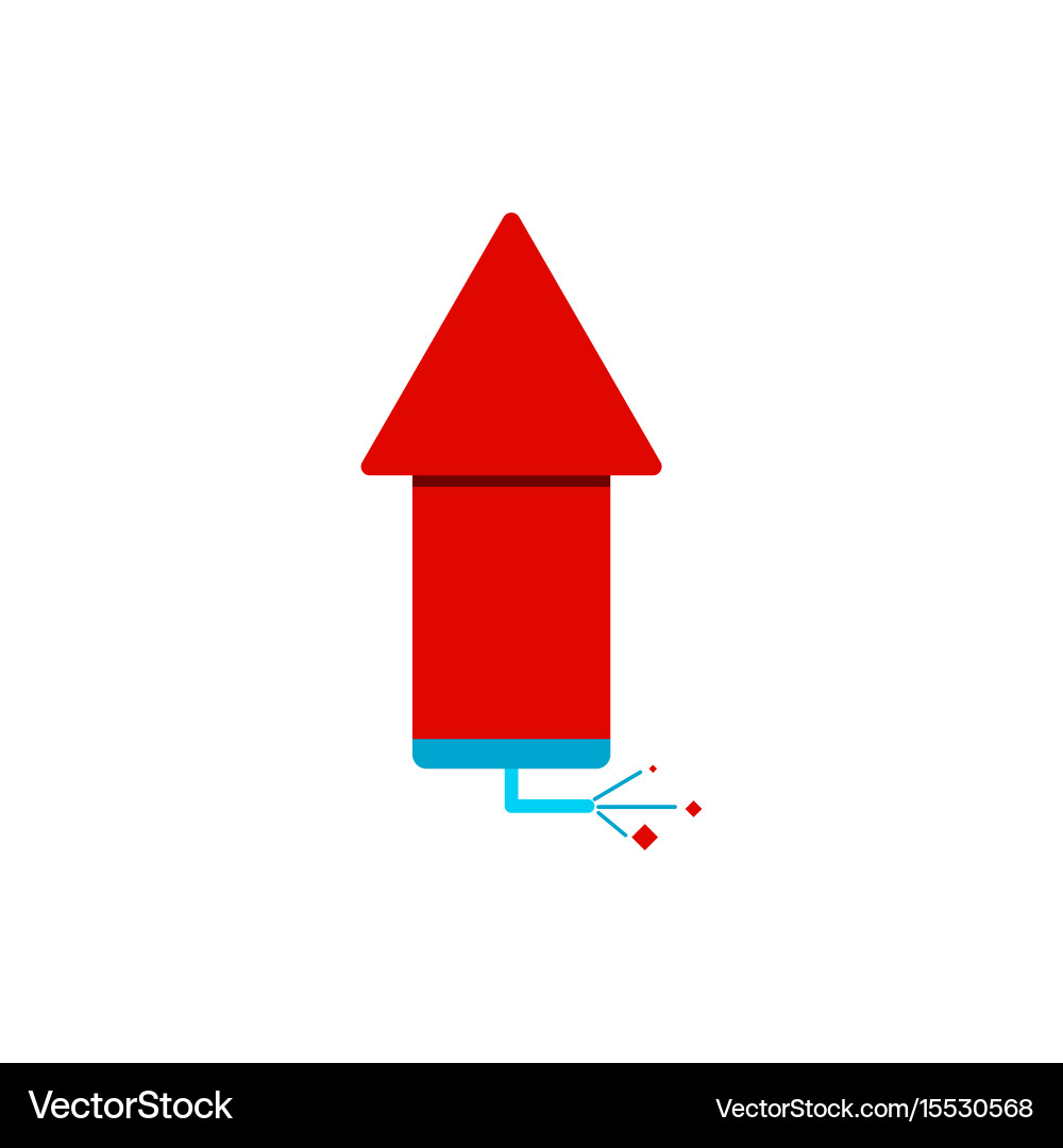 Firecracker rocket of chinese vector image