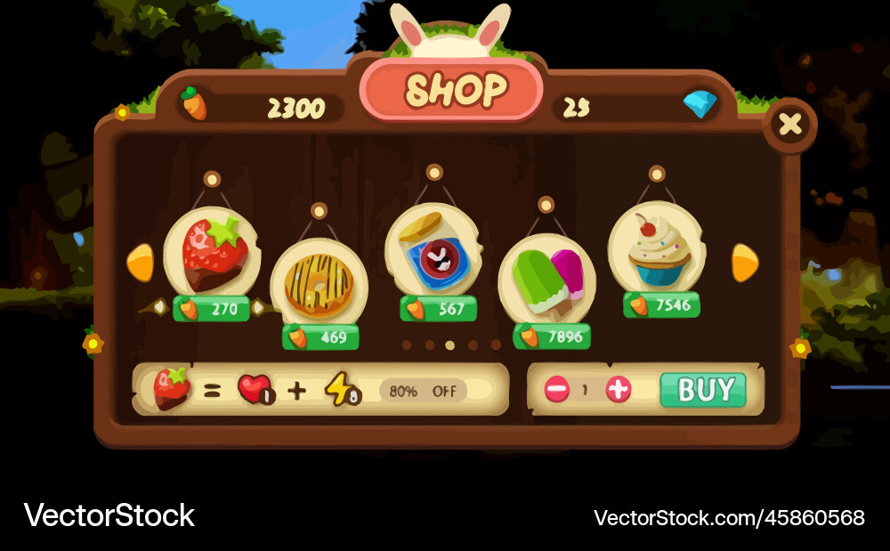 Komplettes Set von Level-Taste Spiel ui Pop-up-Symbol vektorbild
