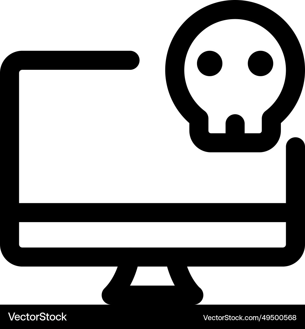 Laptop not functioning due to hardware issue vector image