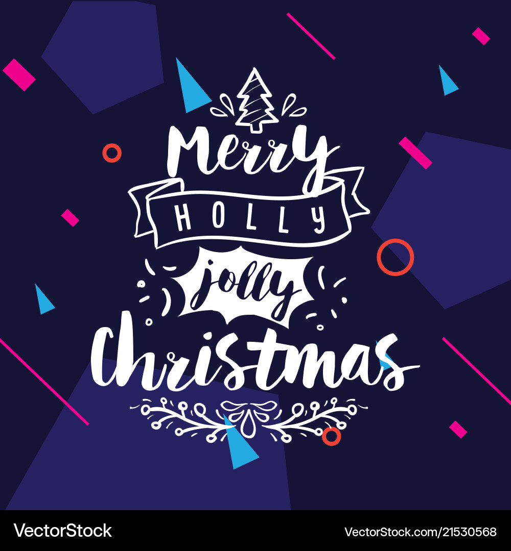 Merry christmas typography Merry christmas typography vector image