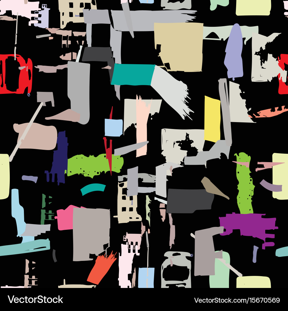 Abstract Papercut Pattern Vector Image
