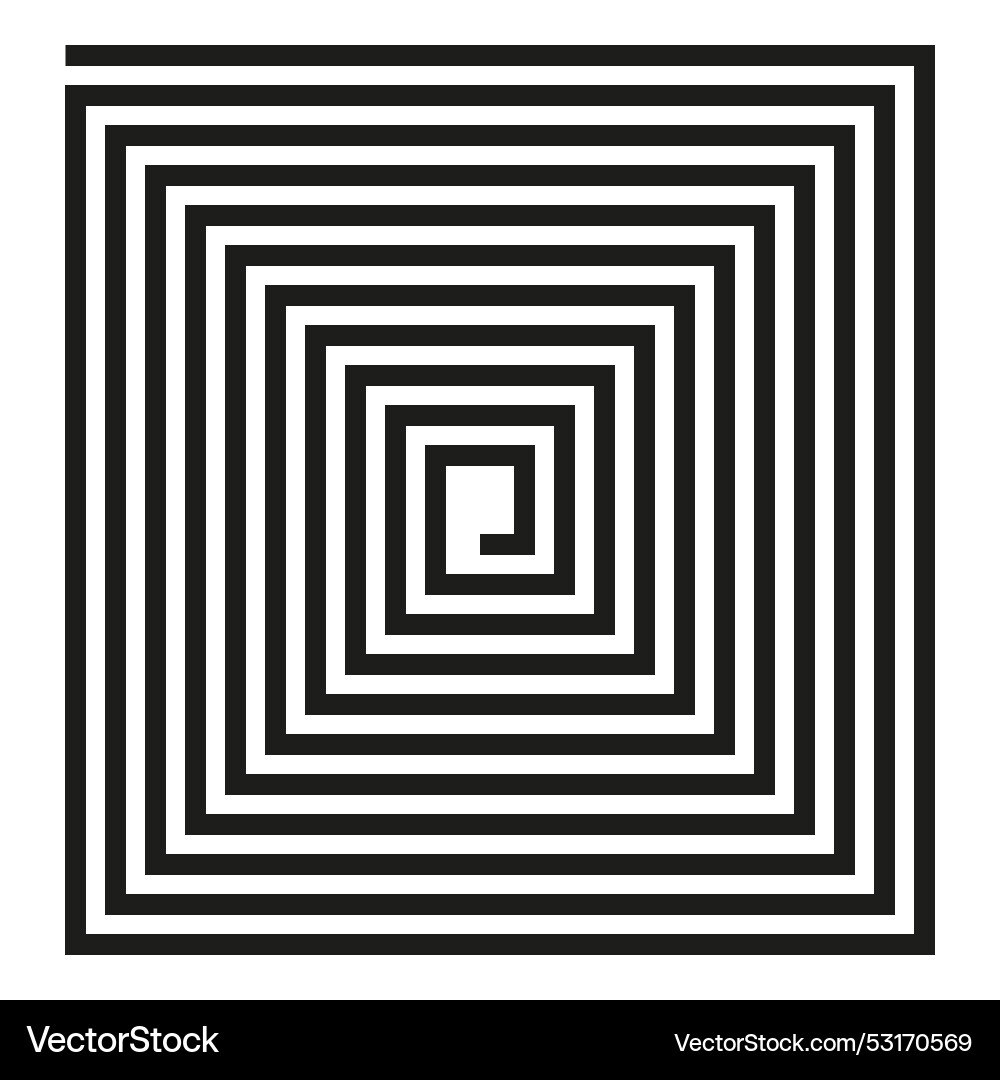Abstract square pattern repeated black lines Abstract square pattern repeated black lines vector image