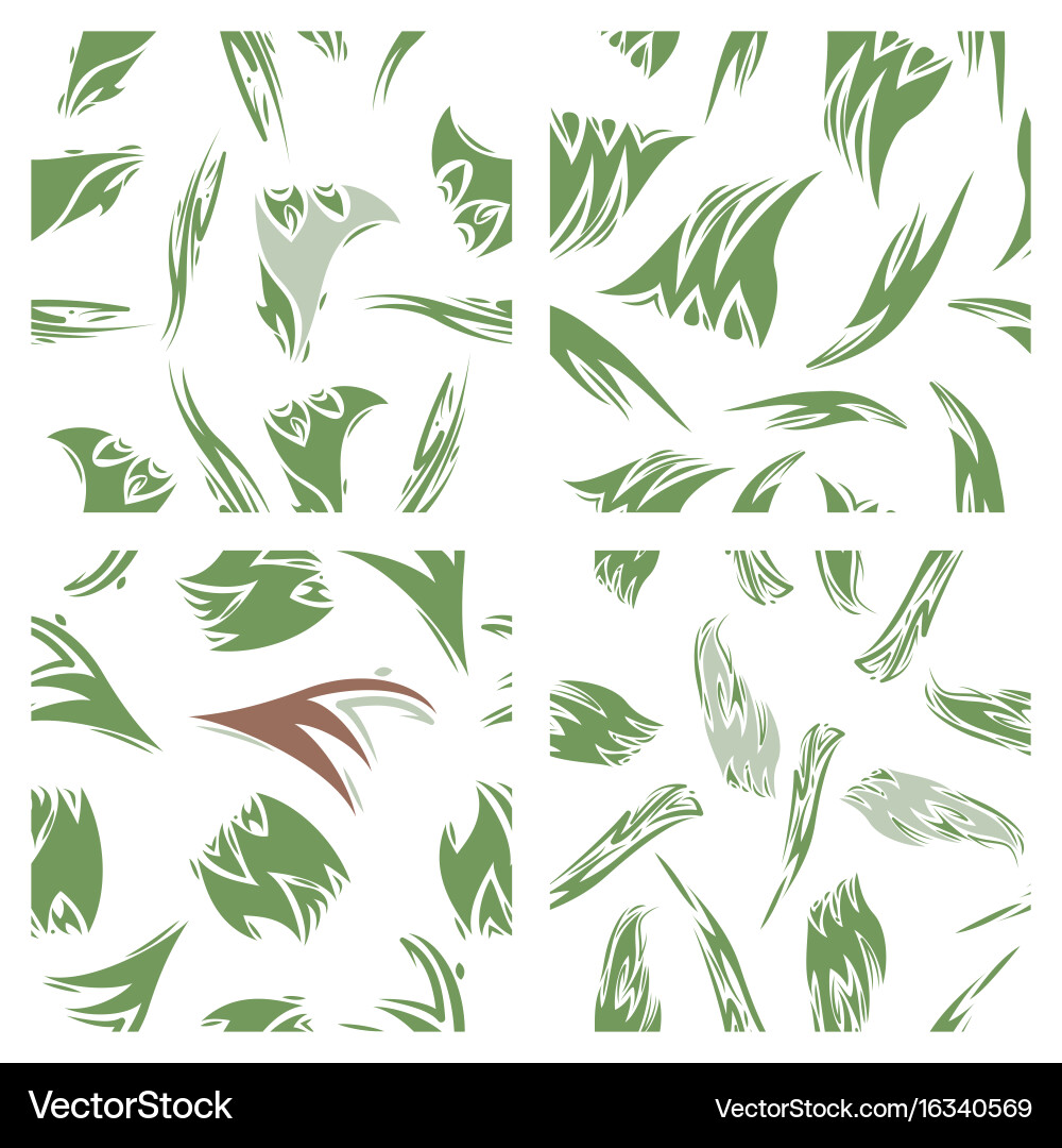 Assembly of patterns in striped style vector image
