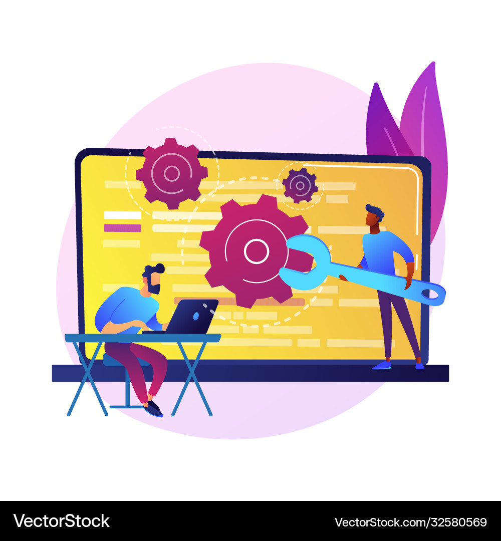 Custom style script concept metaphor Custom style script concept metaphor vector image