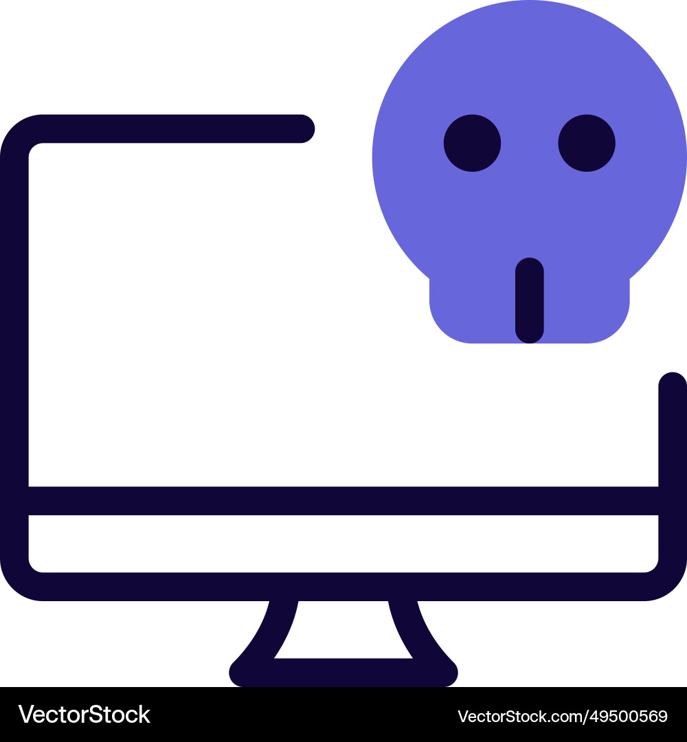 Laptop not functioning due to hardware issue vector image