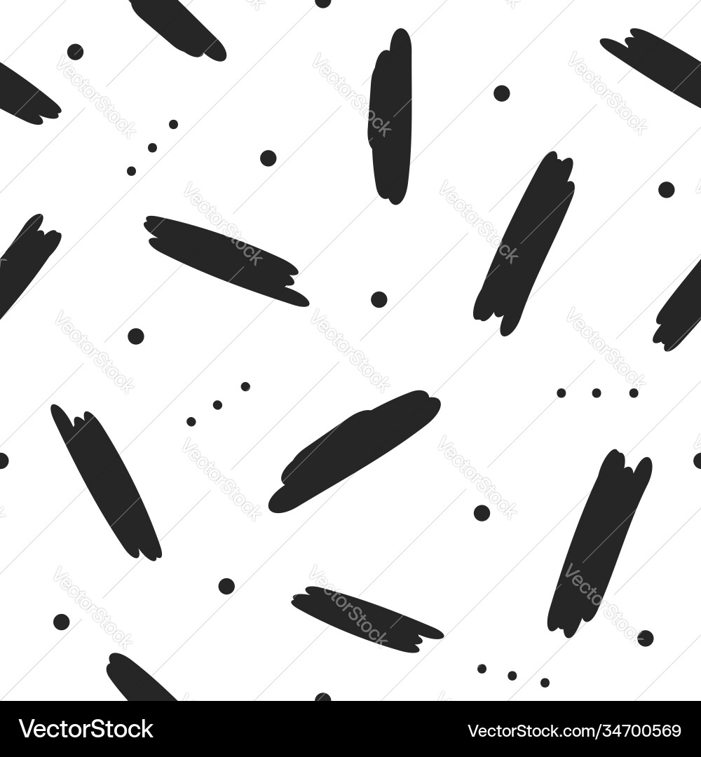 Repeated scattered strokes and round dots simple Repeated scattered strokes and round dots simple vector image
