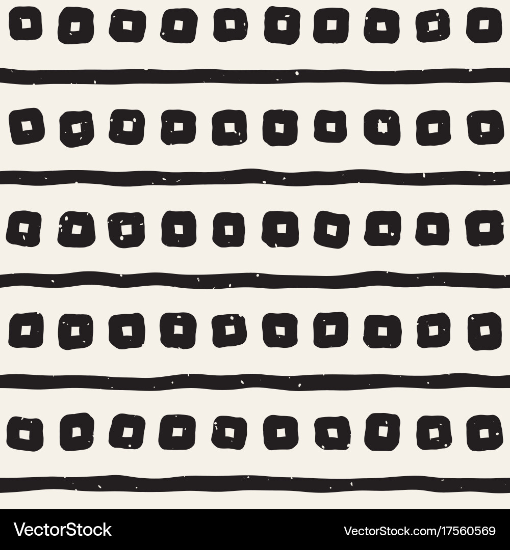 Seamless pattern with hand drawn lines abstract vector image