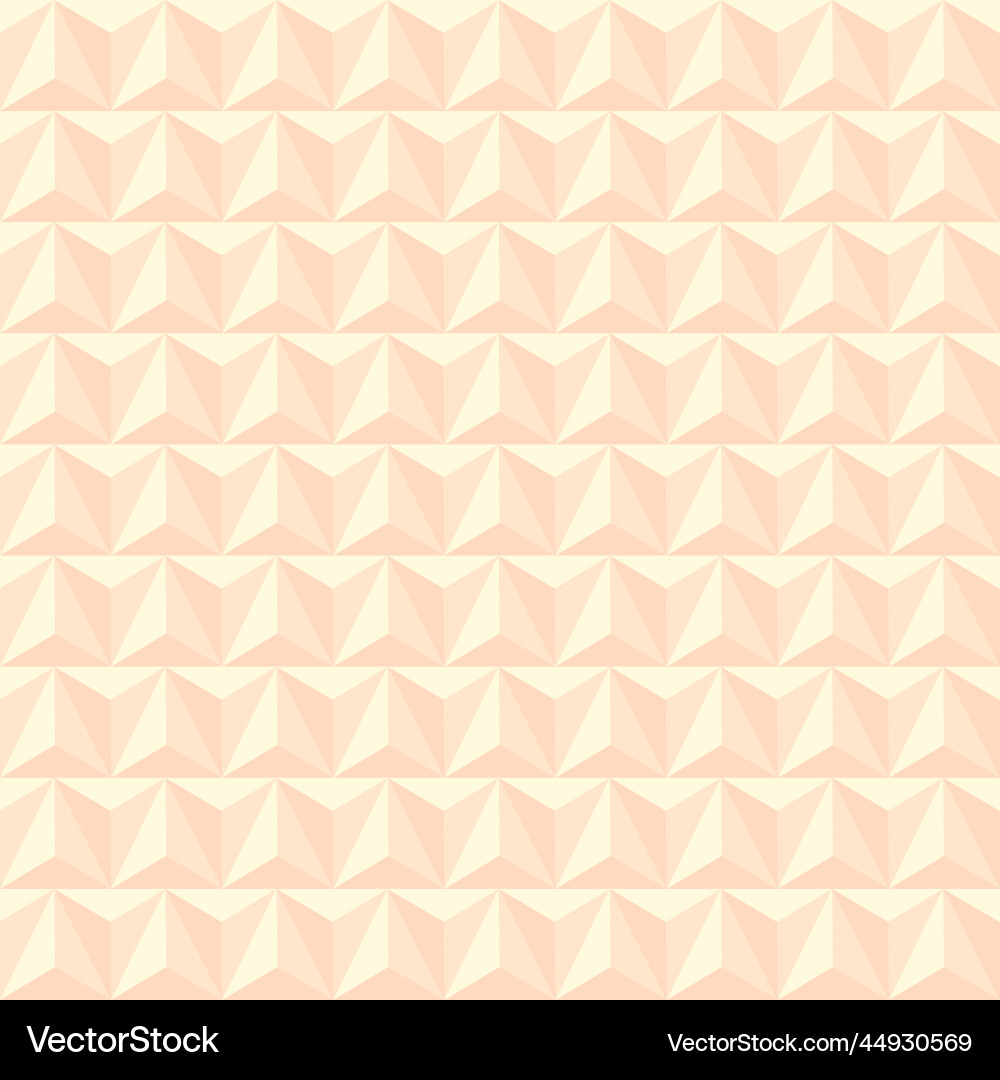 Seamless pattern with triangles of volume 3 d Vector Image