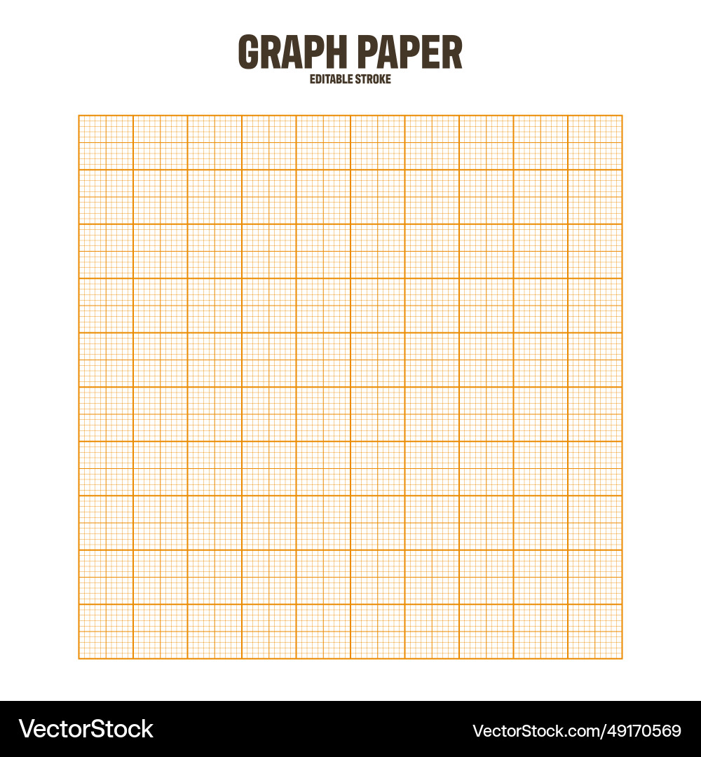 Sheet of graph paper with grid millimeter Sheet of graph paper with grid millimeter vector image