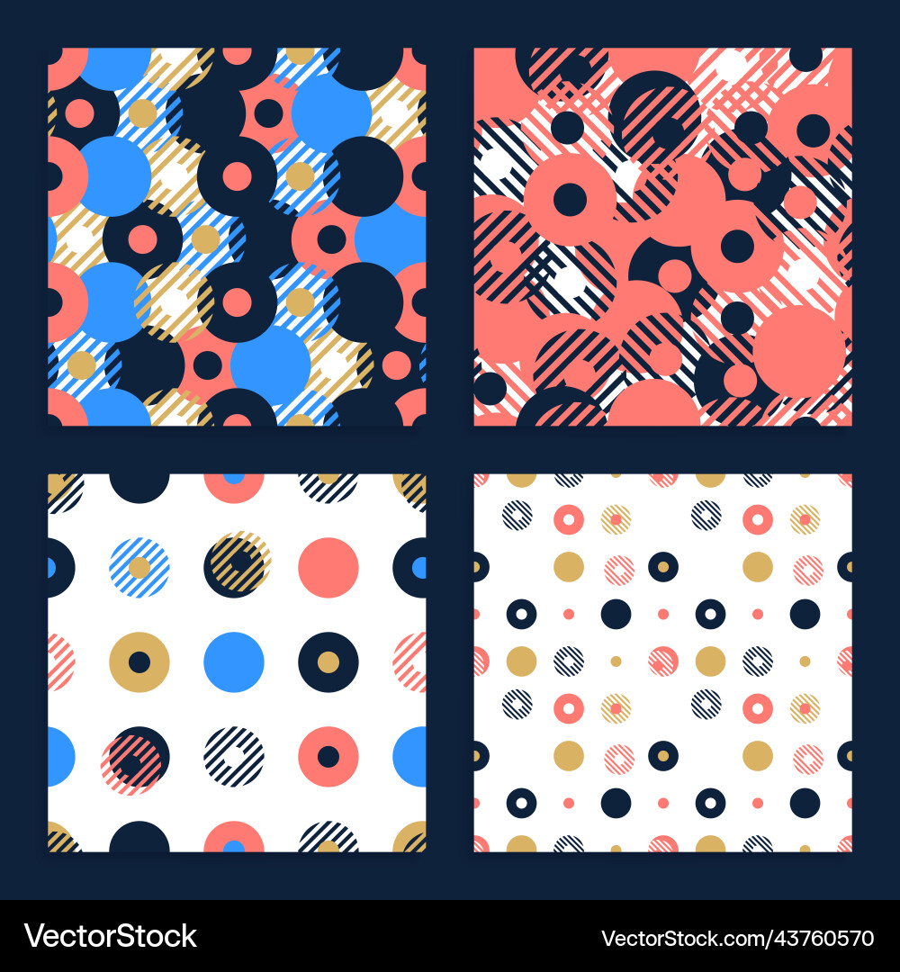 Abstract background seamless pattern set made Abstract background seamless pattern set made vector image