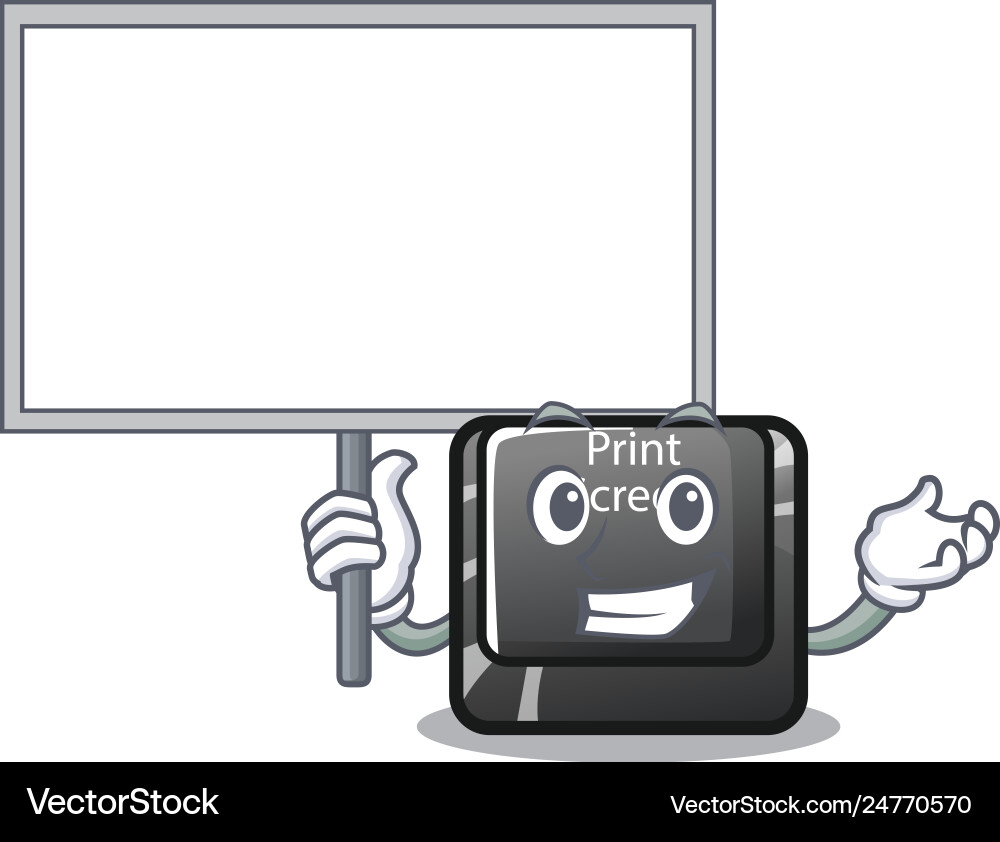 Bring board button print screen computer Bring board button print screen computer Vector Image