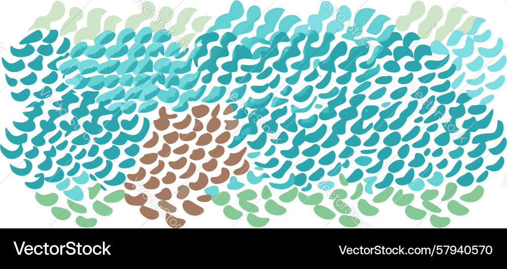Colorful Overlapping Pattern Vector Image