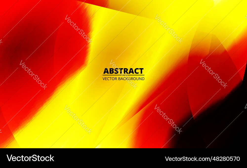 Dynamic Red and Yellow Abstract Background vector image