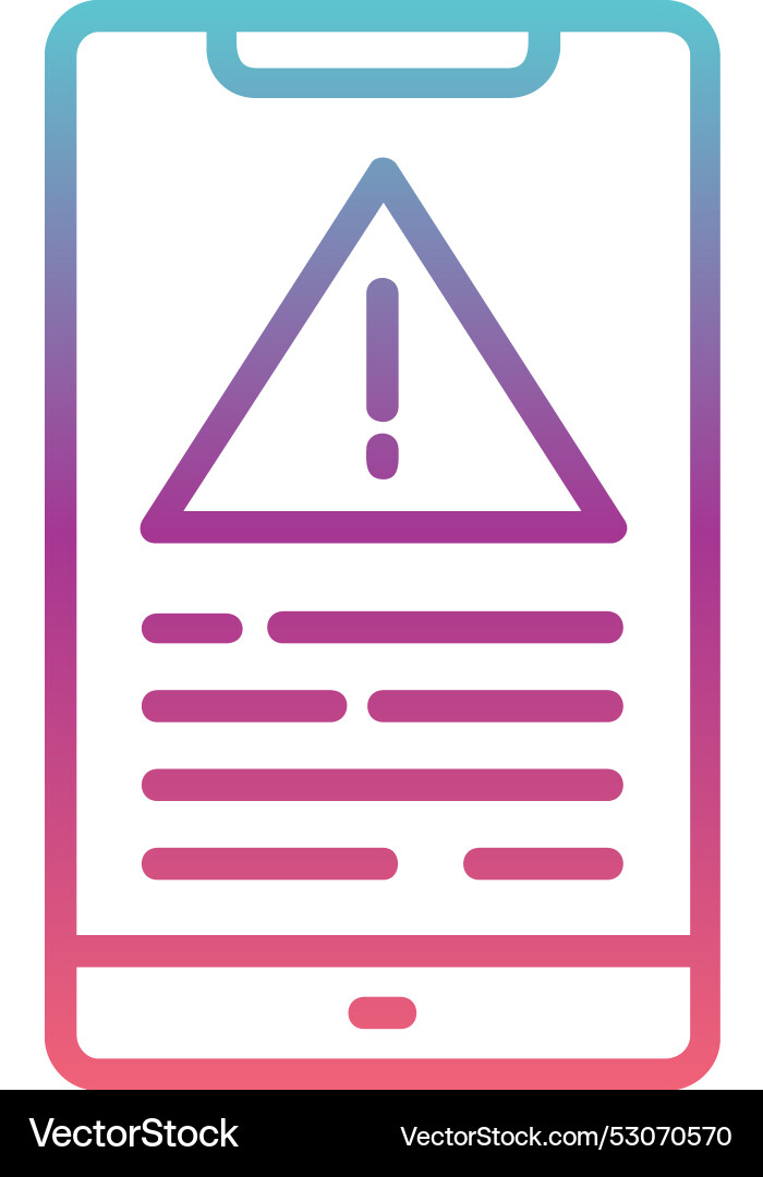 Error line gradient design Vector Image